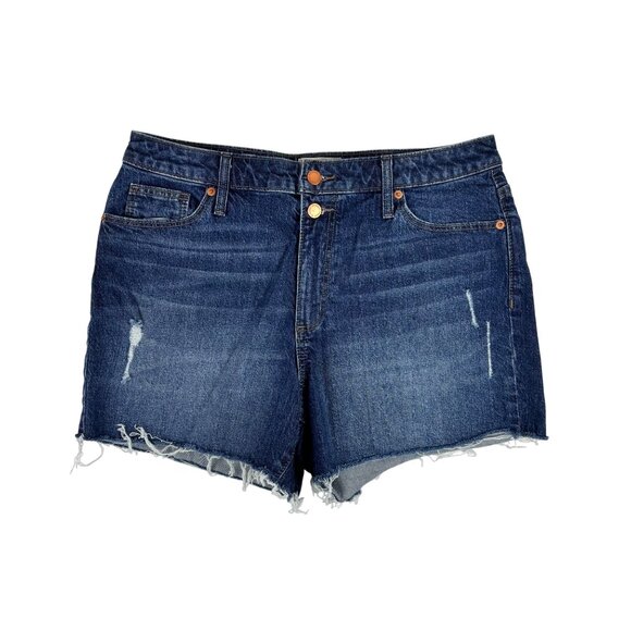 Universal Thread Pants - Universal Thread Vintage Midi Shorts Womens Size 12/31R Blue Denim Mid-Rise Dist